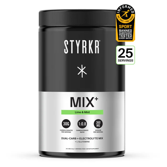 Styrkr - Mix+ - Lime Mint Dual-Carb & Electrolyte Mix 895g