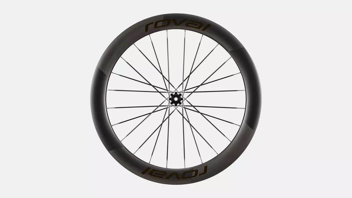 Roval Rapide Sprint CLX Carbon Wheel - Front - Satin Carbon/Gloss Black