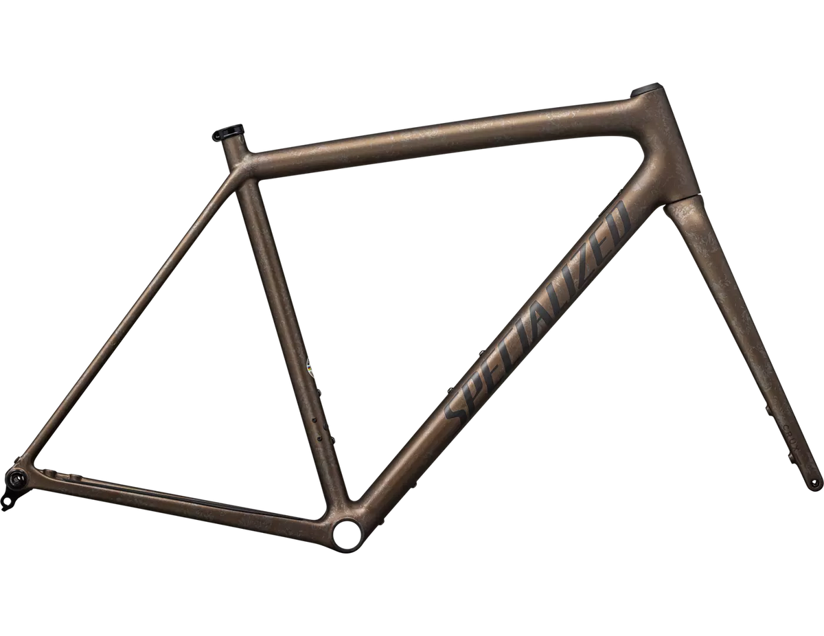 2025 Specialized Crux 10R Frameset - Burnt Gold Metallic / Black Pearl Dry Impasto / Obsidian