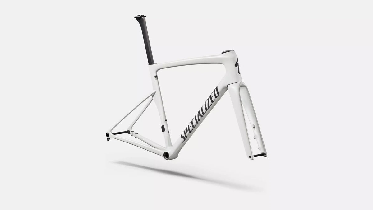 Specialized Tarmac SL9 Frameset - Gloss White Silver Metallic / Tarmac Black