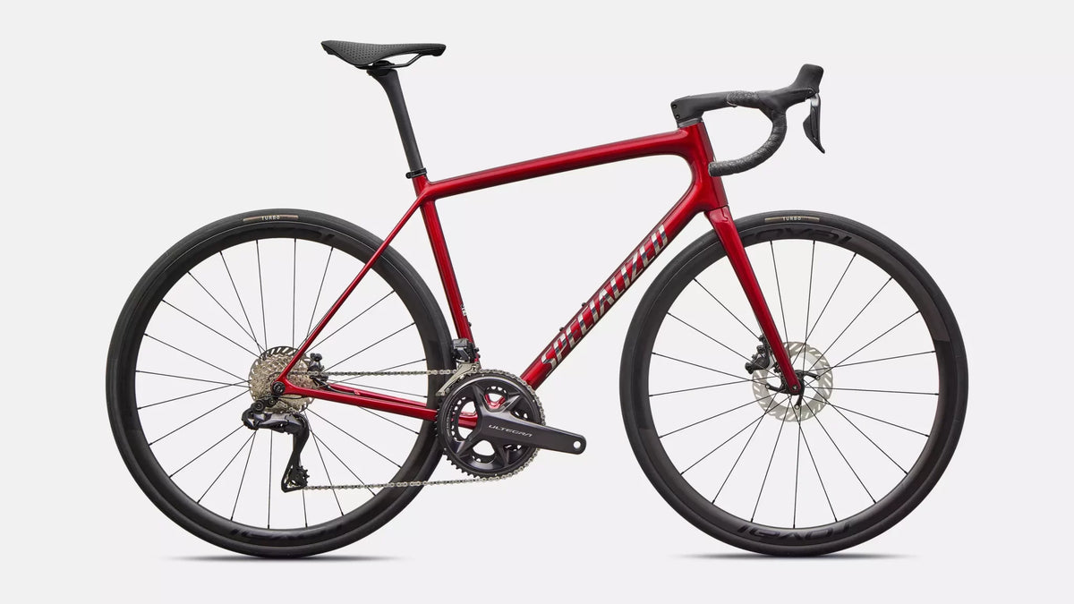 2026 Specialized Aethos 2 Pro - Ultegra Di2 - Gloss Red Sky / Chrome