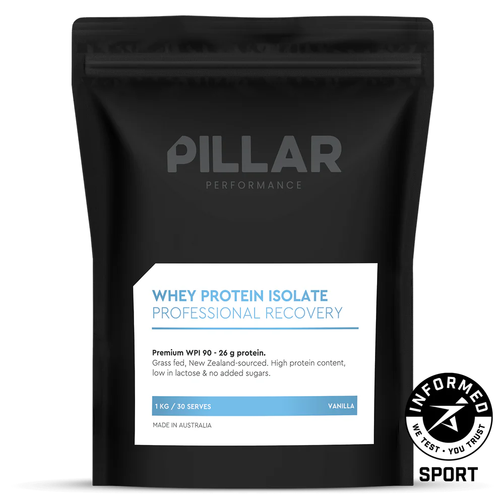 Pillar Performance - Grass Fed Whey Protein Isolate 90 - Vanilla