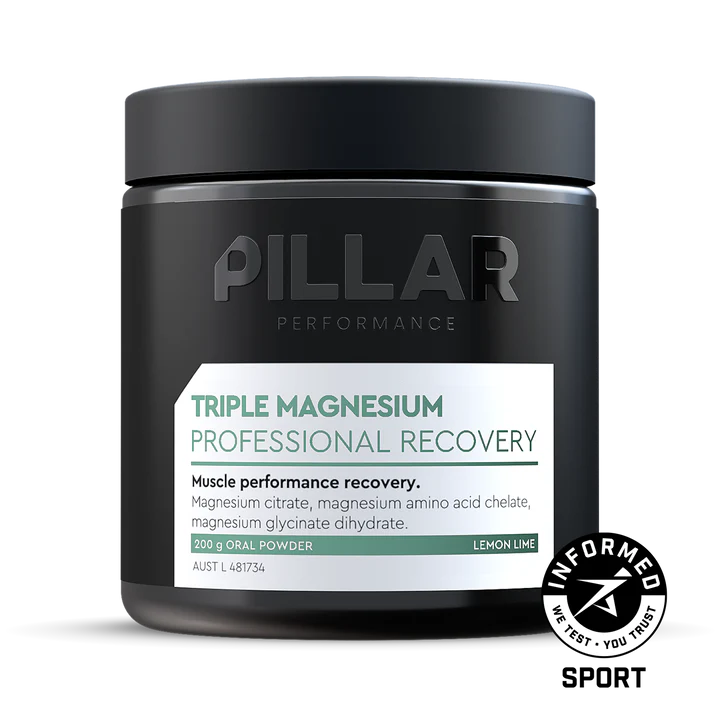 Pillar Performance - Triple Magnesium Recovery Powder - Lemon/Lime - Jar