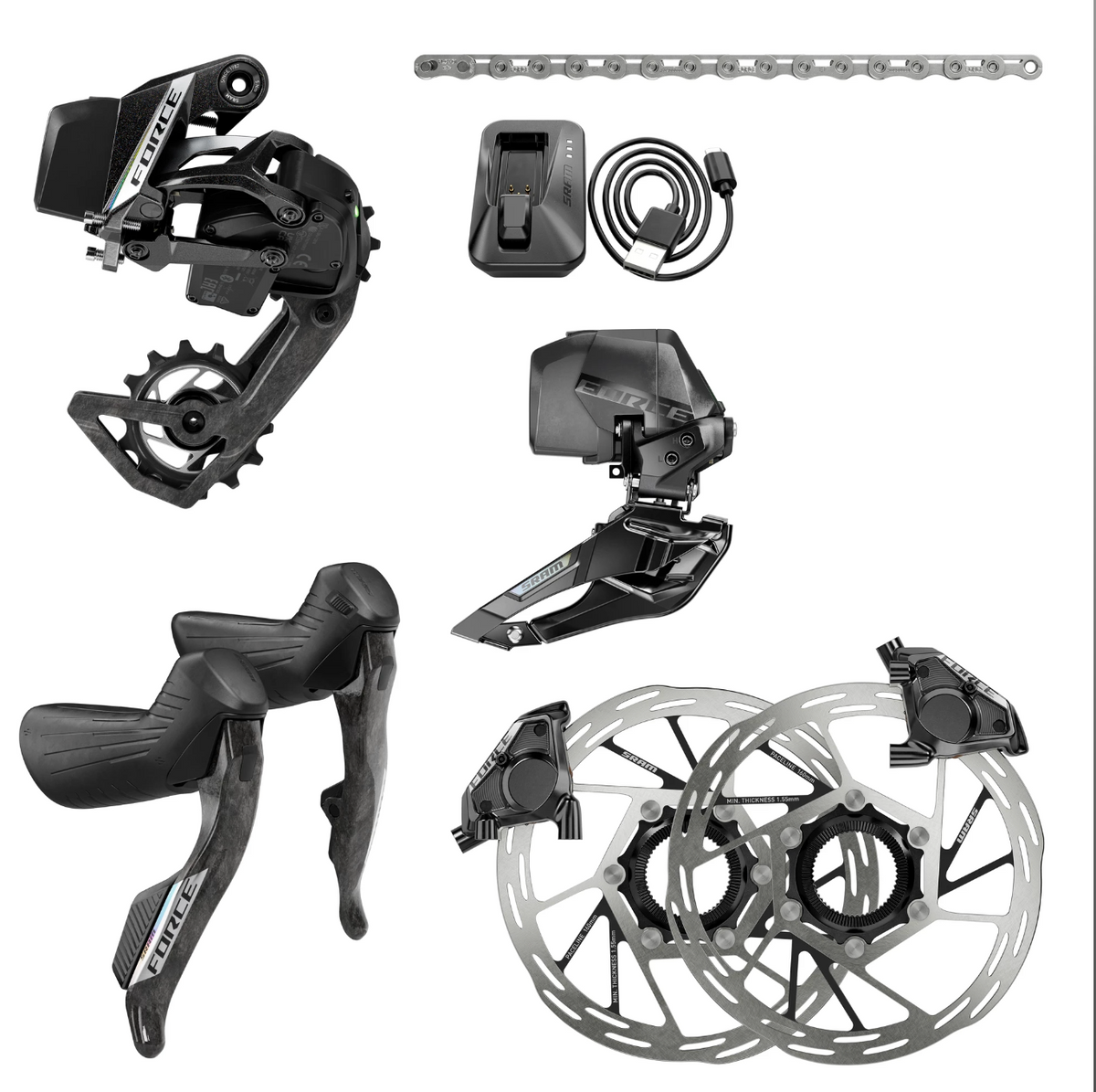 SRAM Force AXS 2X E1 Electronic HRD Groupset