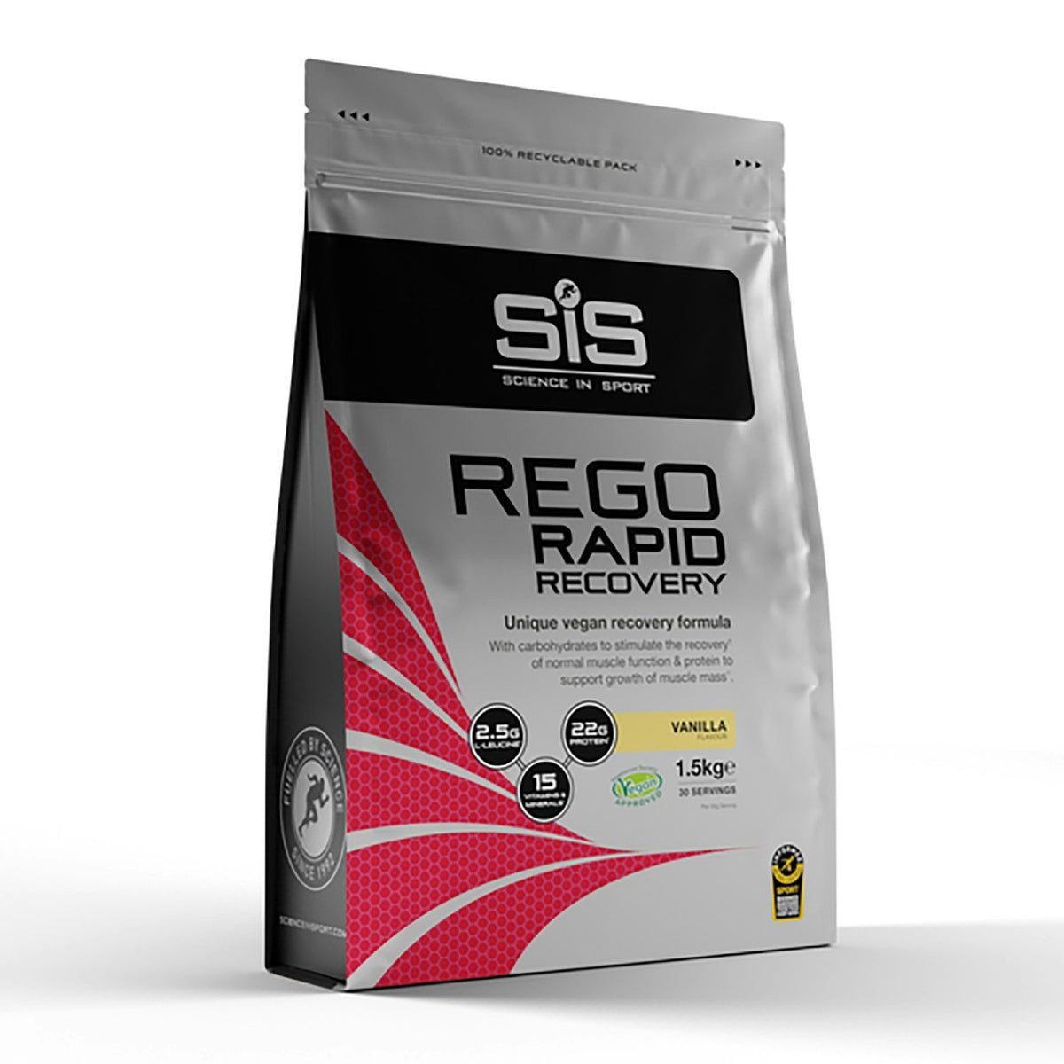 SIS Rego Rapid Recovery - Resealable Pouch 1.5KG - Vanilla