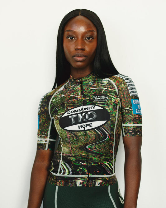 Pas Normal Studios - SS25 Women's TKO Mechanism Jersey - Human Error Green