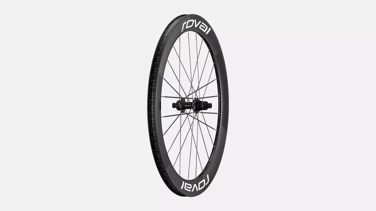 Roval Rapide Sprint CLX Carbon Wheel - Rear - Satin Carbon/Gloss White