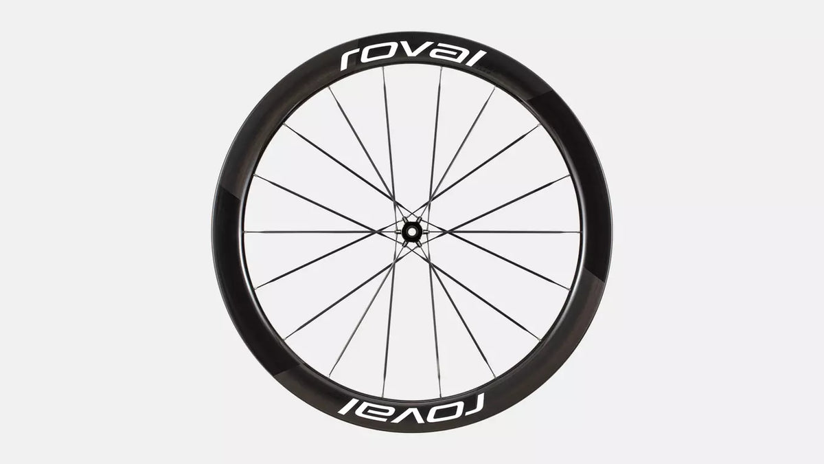 Roval Rapide CLX III Carbon Wheel - Front - Satin Carbon/Gloss White
