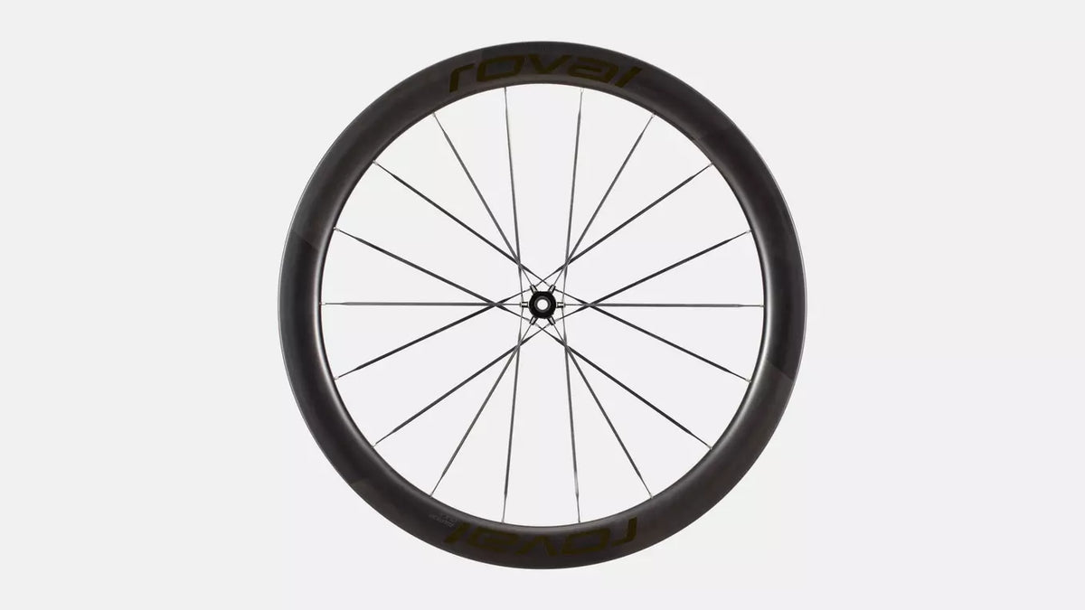 Roval Rapide CLX III Carbon Wheel - Front - Satin Carbon/Gloss Black