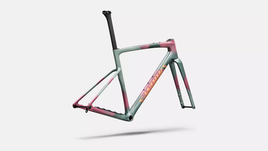 2027 S-Works Crux 5 Frameset - FACT 12r Carbon - Agave Grey/Photon Tint Over Silver Dust
