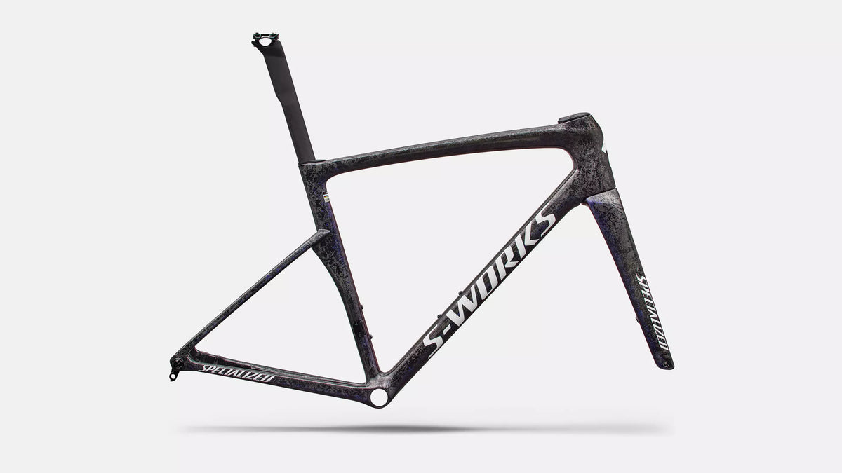 2027 S-Works Tarmac SL9 Frameset - Gloss Carbon / Red to Blue Pearl / White