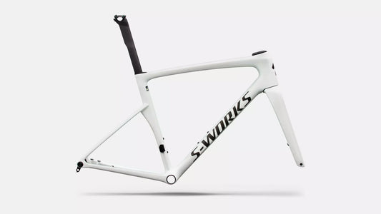 2027 S-Works Tarmac SL9 Frameset - Gloss White Silver Metallic / Obsidian Metallic