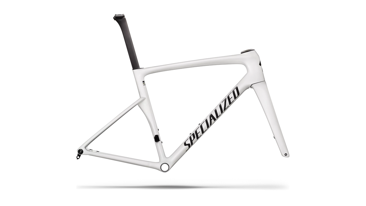Specialized Tarmac SL9 Frameset - Gloss White Silver Metallic / Tarmac Black