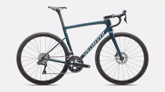 2025 Specialized Tarmac SL8 Expert UDi2 - Gloss Deep Lake Metallic / Green Pearl Over Seafoam
