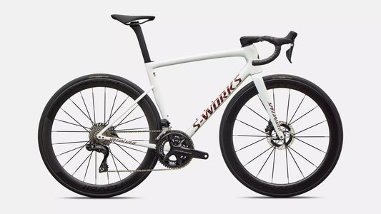 2026 S-Works Tarmac SL8 - Shimano Dura Ace Di2 - Gloss Metallic White Silver / Pearl / Black