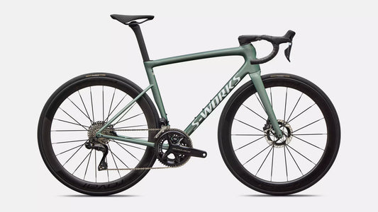 2026 S-Works Tarmac SL8 - Shimano Dura Ace Di2 - Gloss Premium Fjord Metallic / White Metallic Silver