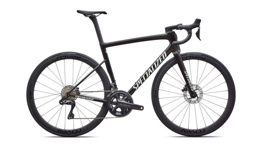 Specialized - Tarmac SL8 Expert - Shimano Ultegra Di2 - GLOSS OBSIDIAN METALLIC / 25% CQV REFLEX SUPER RED PEARL OVER WHITE