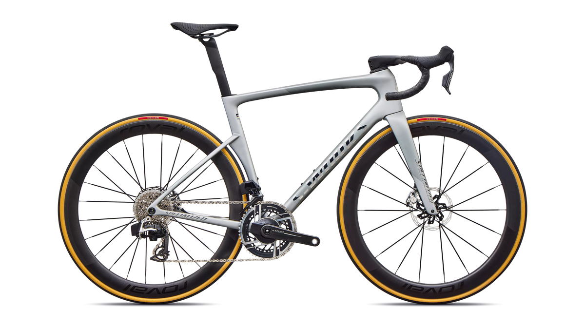2027 S-Works Tarmac SL9 - SRAM Red AXS - Satin Silver Dust / Gloss Chrome