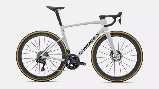 2027 S-Works Tarmac SL9 - Shimano DA Di2 - Gloss White Silver Metallic / Obsidian Metallic