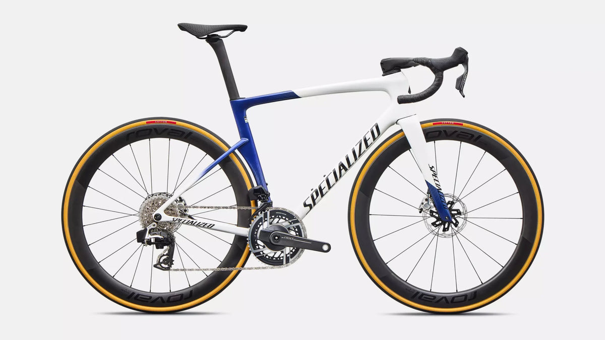 Specialized Tarmac SL9 S-Level - Red AXS - Gloss White / Majesty Blue Metallic / Black