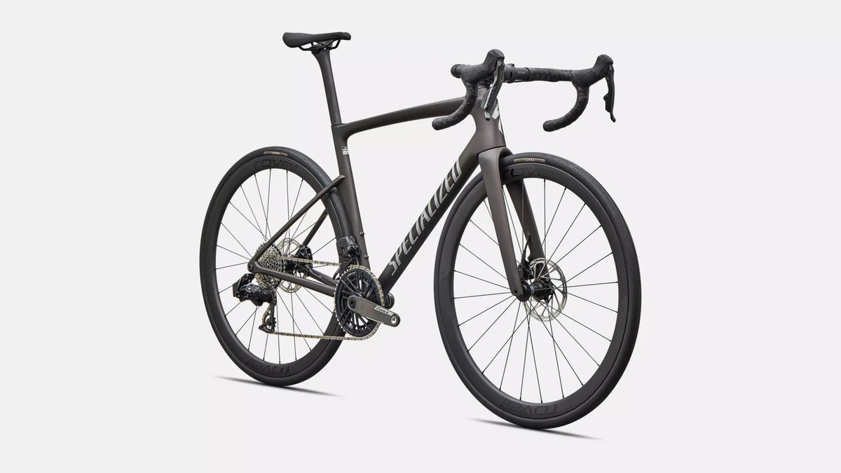 Specialized Tarmac SL9 Expert - Force AXS - Satin Warm Smoke Metallic / Silver Dust
