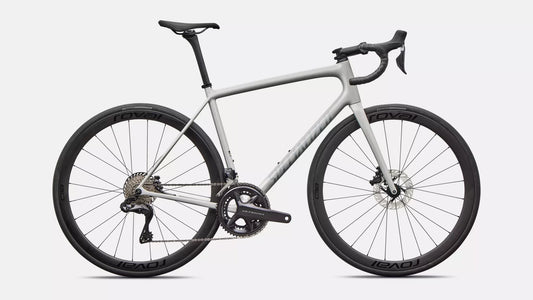 2026 Specialized Aethos 2 Expert - Ultegra Di2 - Gloss Dolomite Metallic / Blue Pearl Over Shadow Silver
