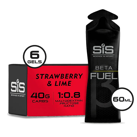 SIS Beta Fuel Gel 6 x 60ml -  Strawberry and Lime