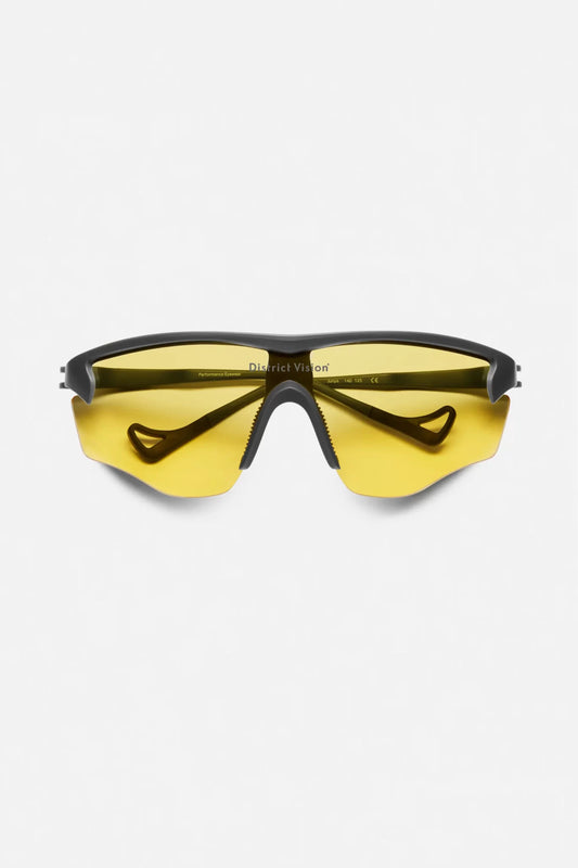 District Vision - Junya Racer Sunglasses - Carbon/D+ Sports Yellow