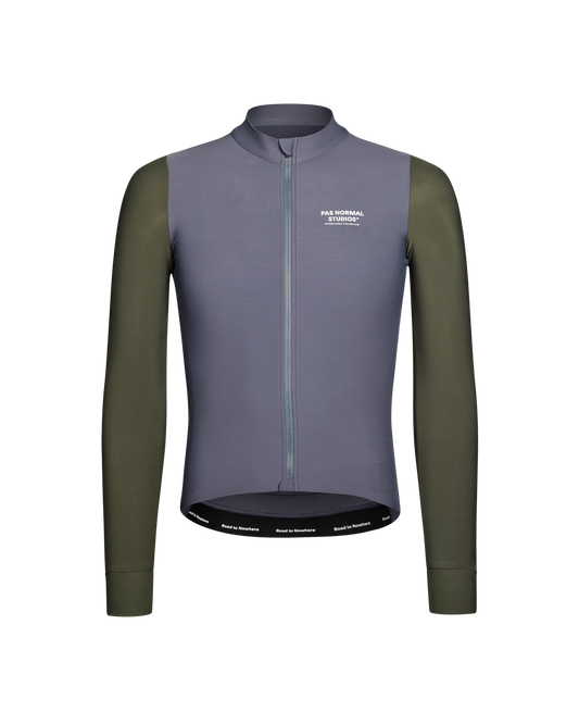 Pas Normal Studios - Mechanism Long Sleeve Jersey - Steel / Dark Olive