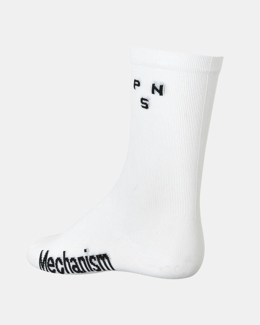 Pas Normal Mechanism Logo Sock - White