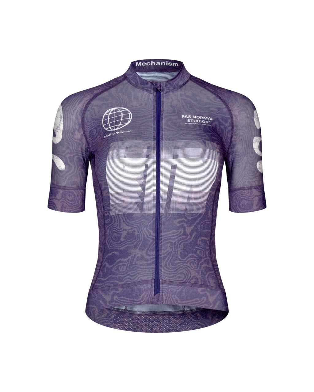 Pas Normal Studios - Women's Mechanism 2.0 Logo Jersey - AOP RTN Dark Purple