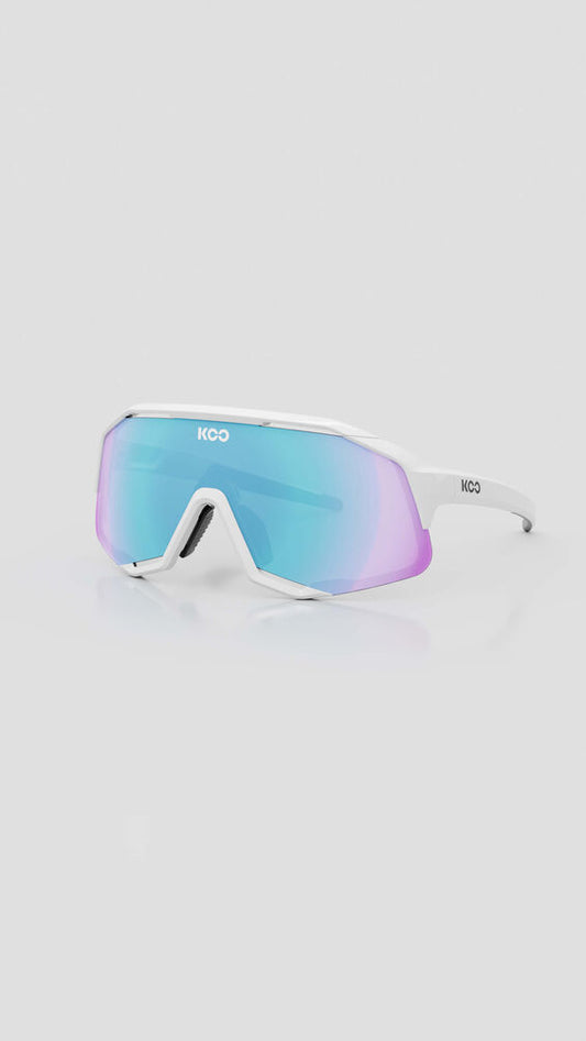 KOO - Demos Sunglasses - White/Turquoise