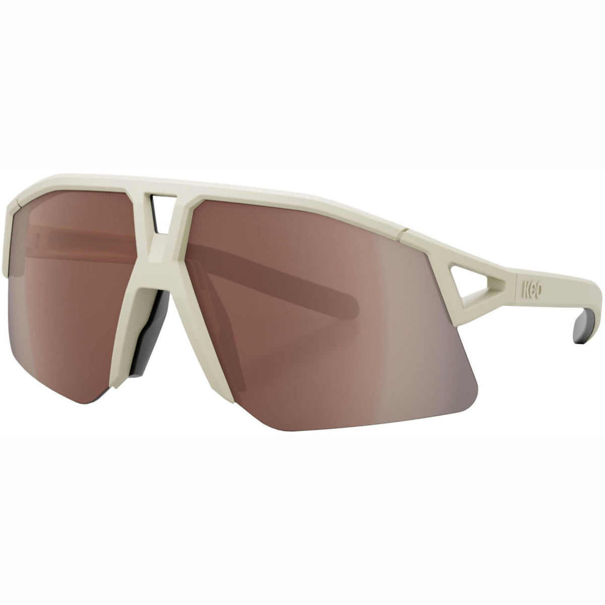 KOO - Hype Sunglasses - Matt Almond White/Brown Lens