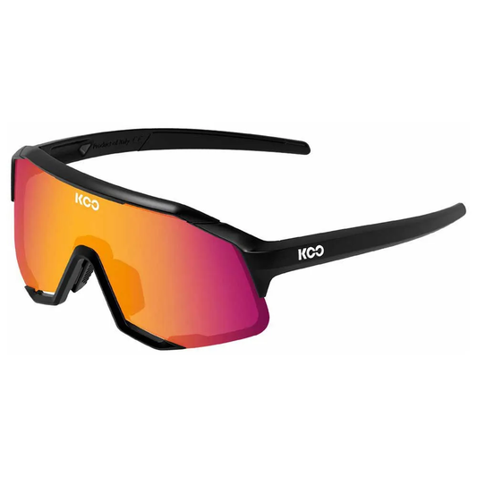 KOO - Demos Sunglasses - Black/Photochromatic Fuschia Mirror