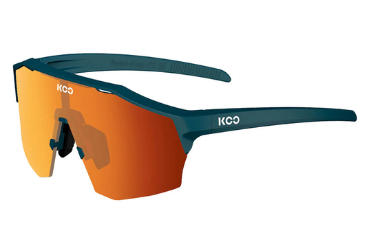 KOO - Alibi Sunglasses - Large - Dark Blue Matt/Red Photochromatic Mirror Lens