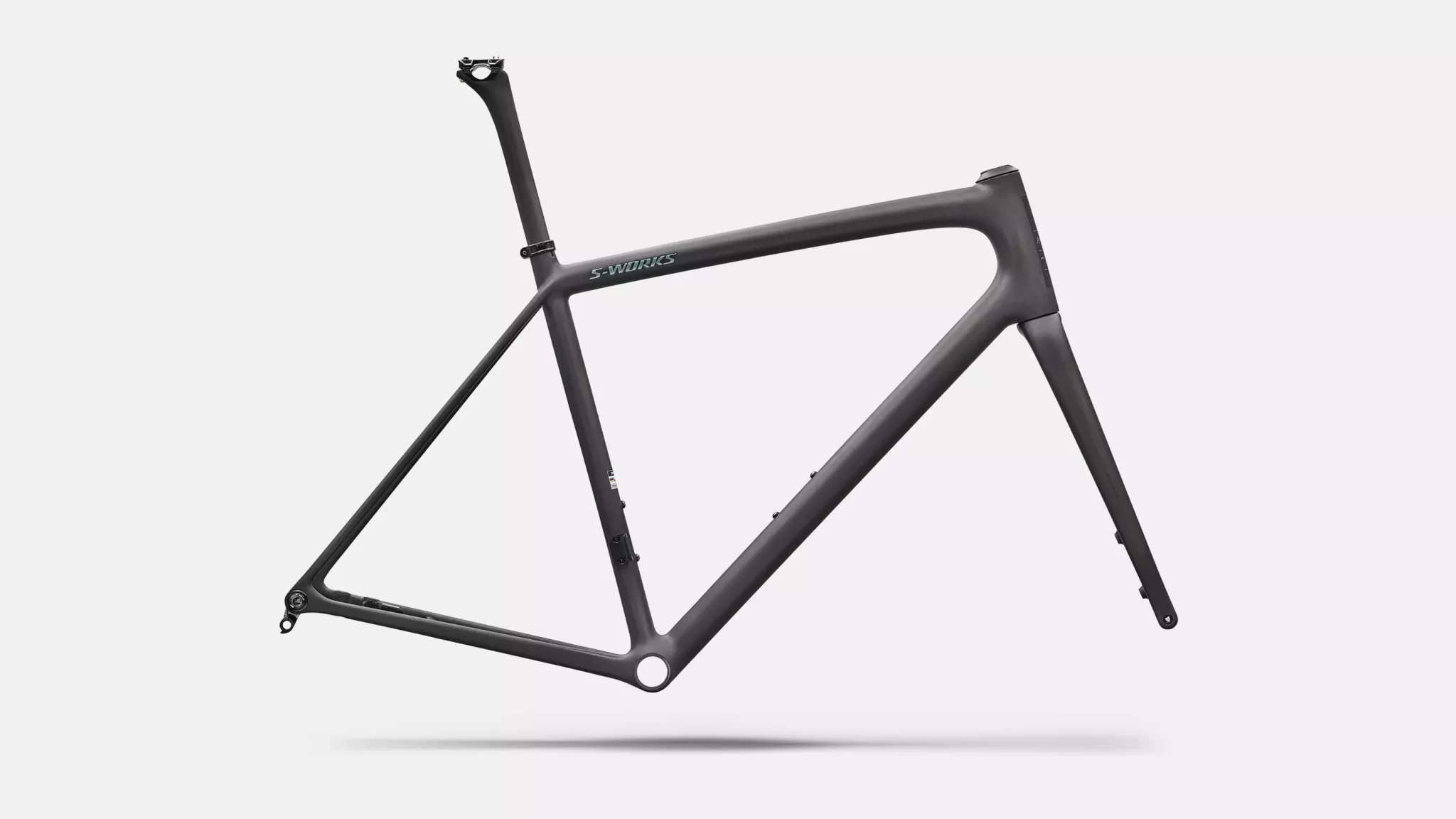2026 S-Works Aethos 2 Frameset – Ready to Paint Raw Carbon / Premium Fjord Metallic