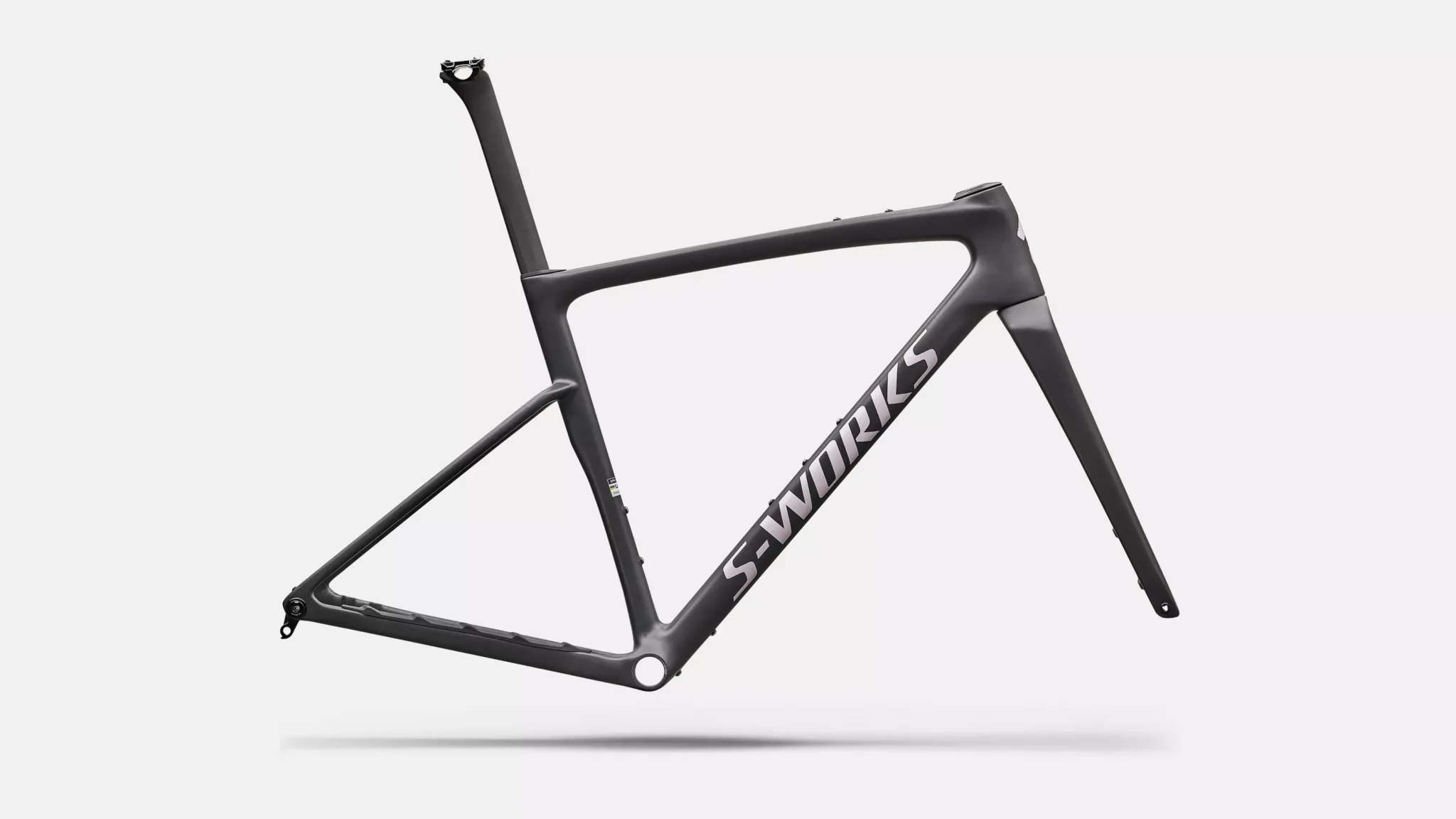 2027 S-Works Crux 5 Frameset – FACT 12r Carbon – Satin Carbon/Amethyst Frost
