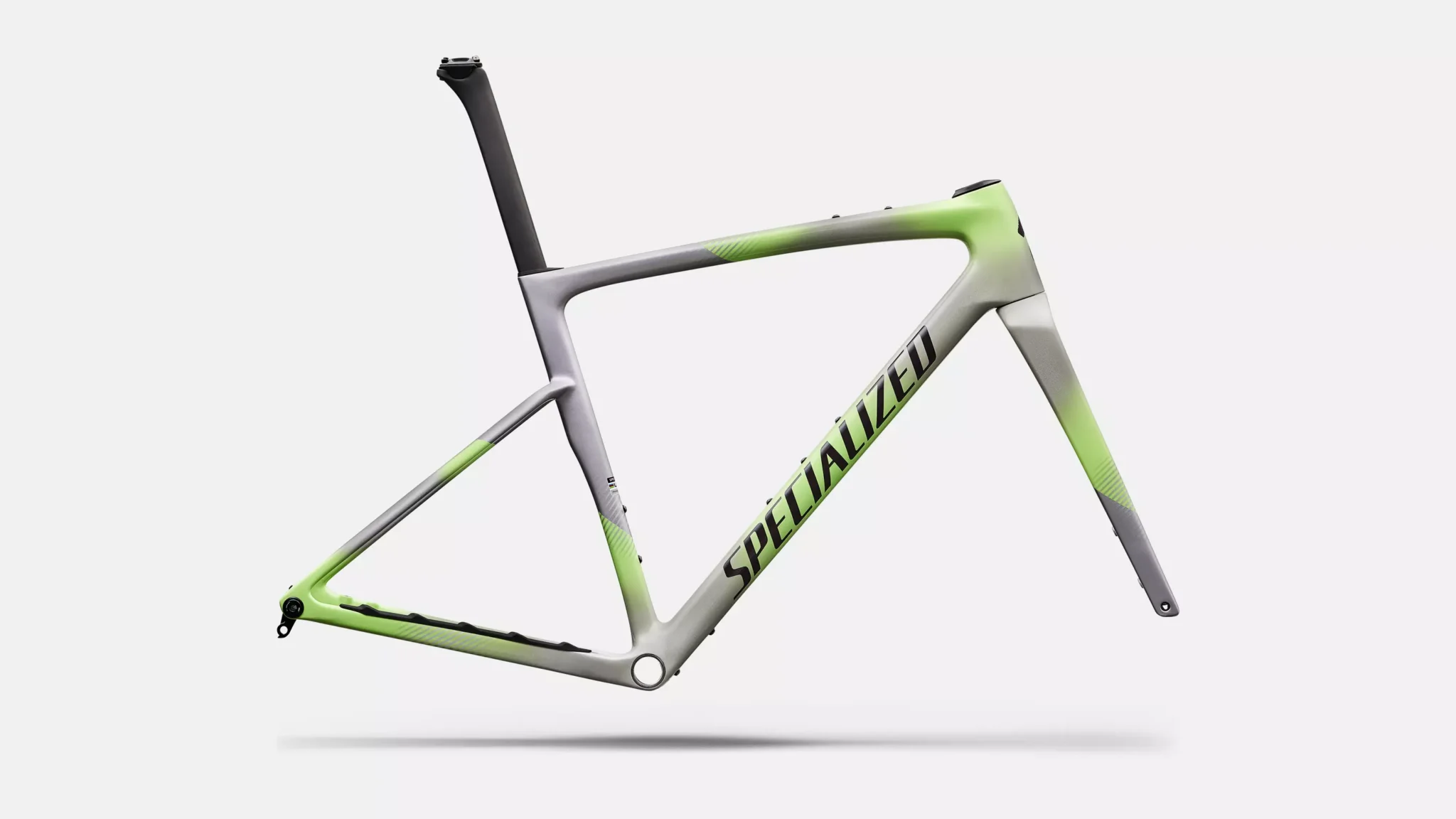 2027 Specialized Crux 5 Frameset – FACT 10r Carbon – Dolomite Metallic/Powder Lime/Nebula Metallic