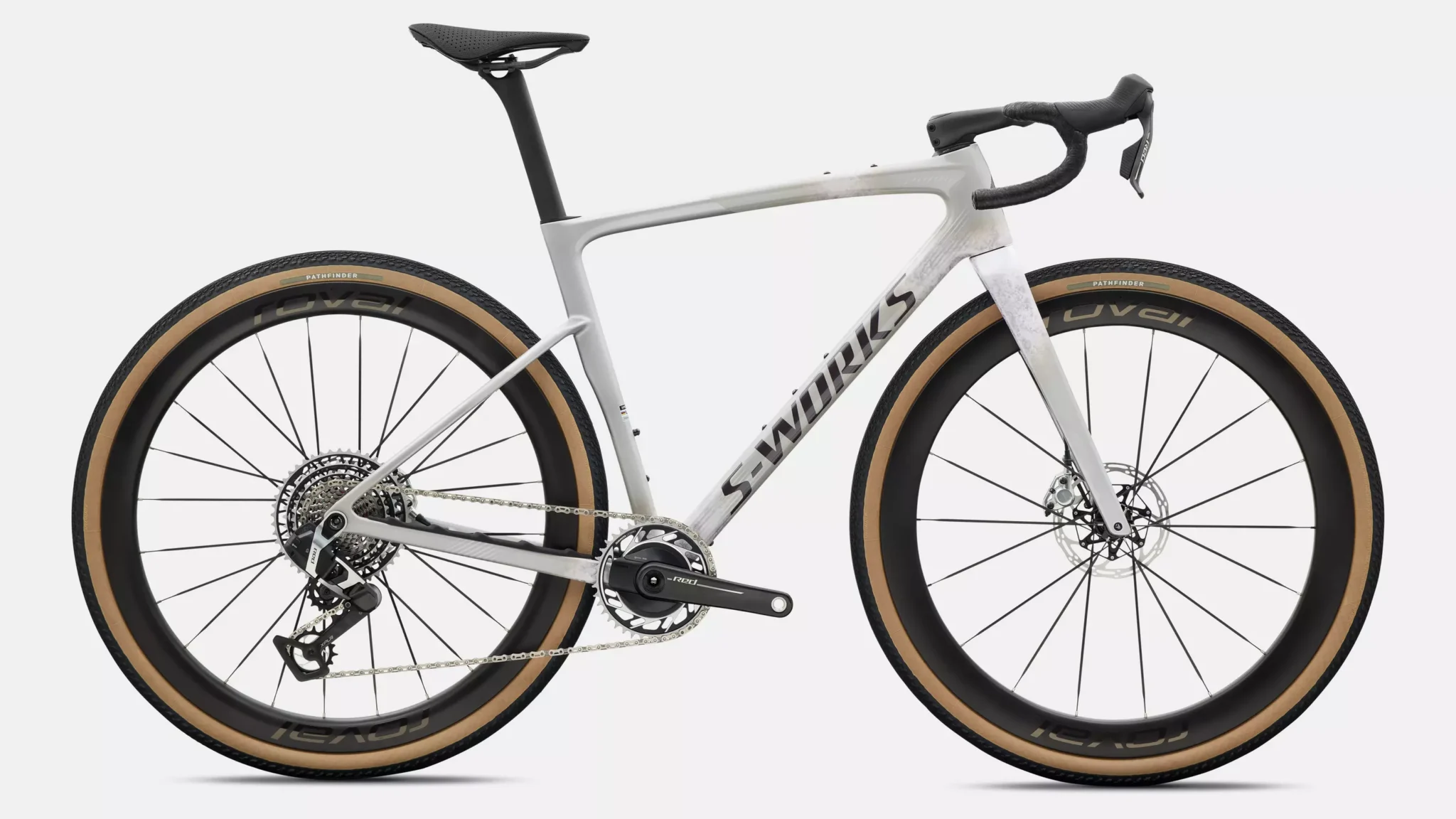 2027 S-Works Crux 5 – SRAM RED XPLR – Silver Dust/Amethyst Frost/Nebula Metallic