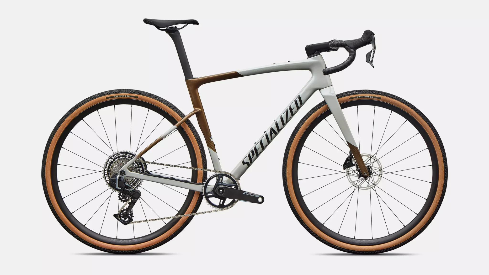 2027 Specialized Crux 5 Expert – SRAM Force XPLR – Burnt Gold/Dolomite Metallic/Obsidian Metallic