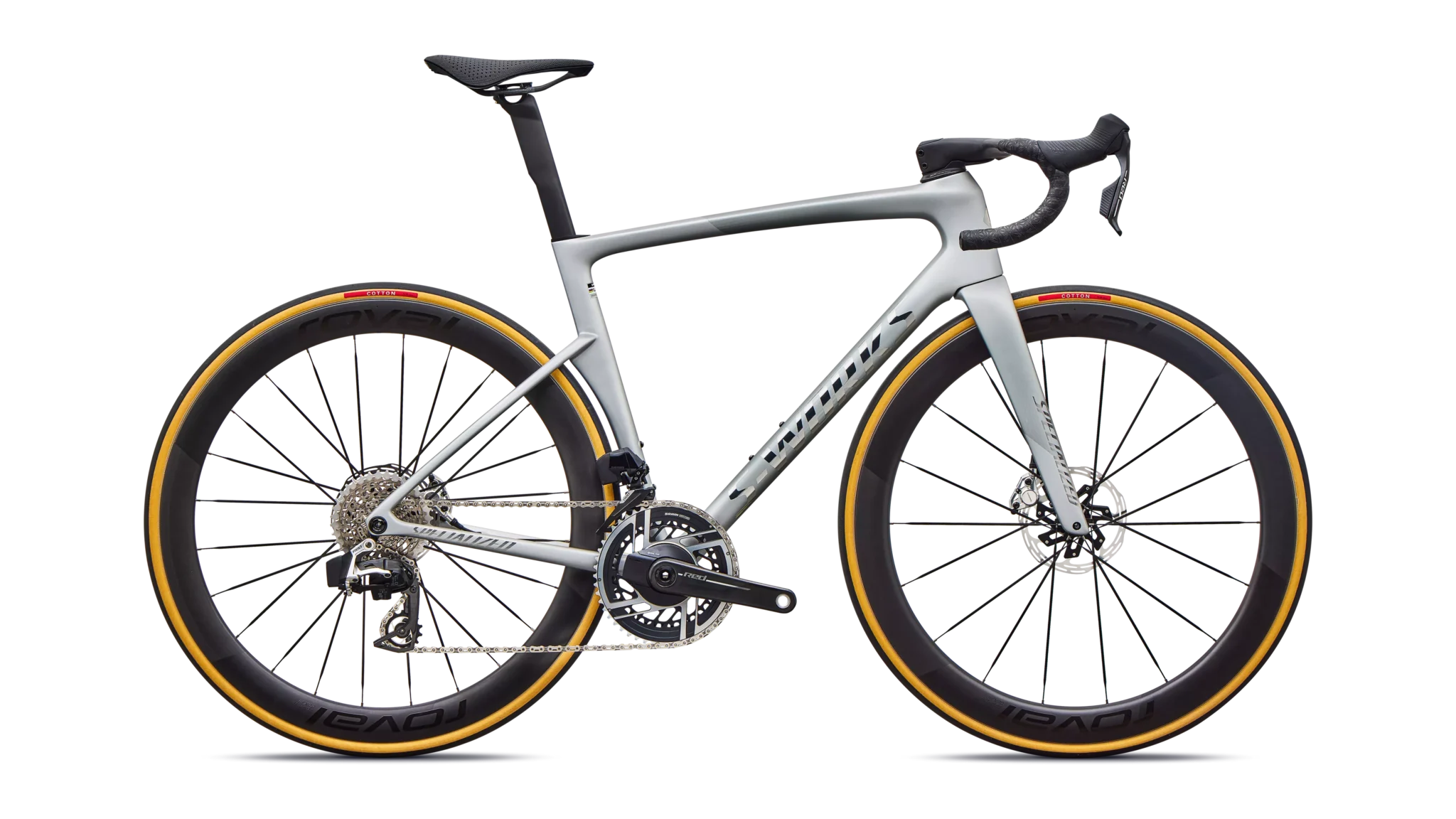 2027 S-Works Tarmac SL9 – SRAM Red AXS – Satin Silver Dust / Gloss Chrome